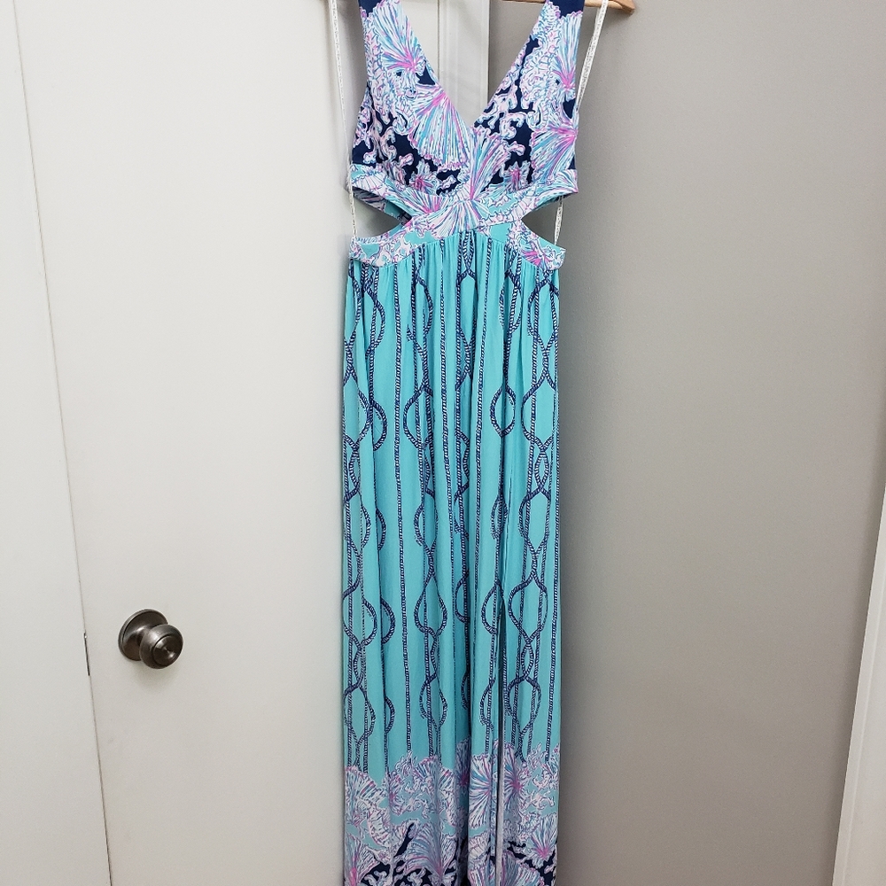 Lilly pulitzer marcia maxi dress frayed knot